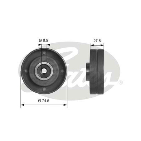 Poulie renvoi/transmission, courroie de distribution PowerGrip®