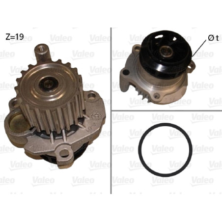 Pompe à eau, refroidissement du moteur