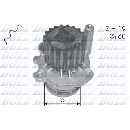 Pompe à eau, refroidissement du moteur