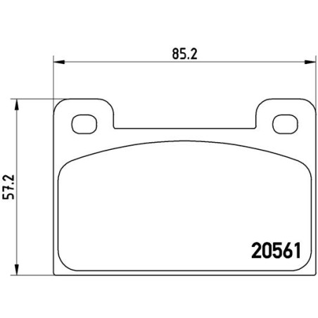 Kit de plaquettes de frein, frein à disque