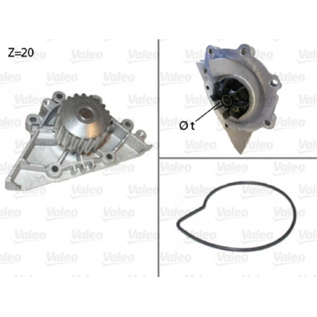 Pompe à eau, refroidissement du moteur