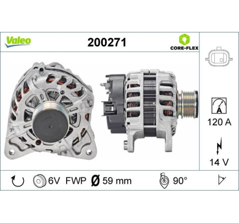 Alternateur VALEO CORE-FLEX