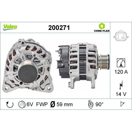 Alternateur VALEO CORE-FLEX