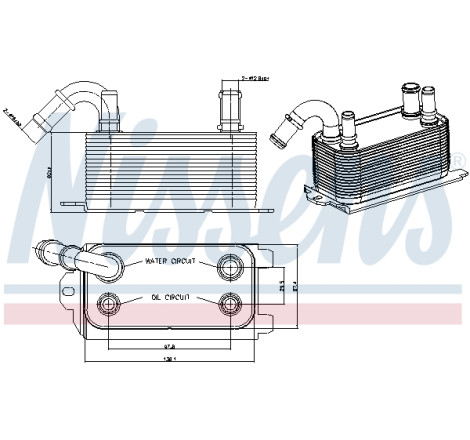 Radiateur d'huile de boîte automatique