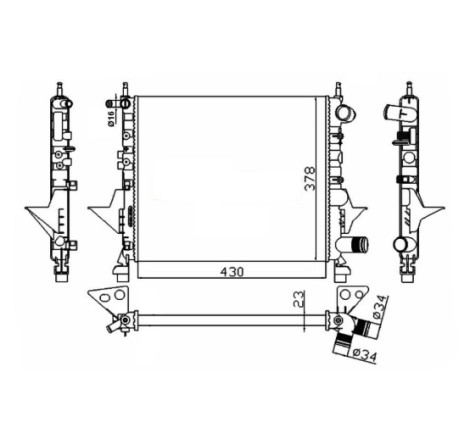 Radiateur, refroidissement du moteur