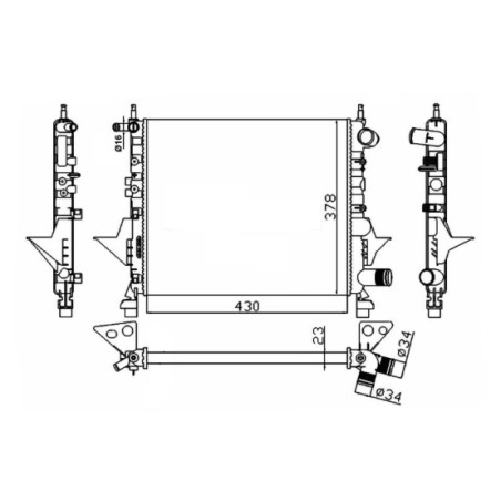 Radiateur, refroidissement du moteur