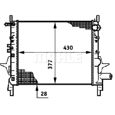 Radiateur, refroidissement du moteur BEHR *** PREMIUM LINE ***