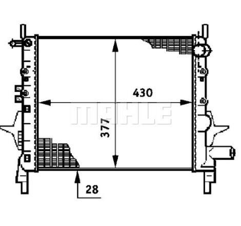 Radiateur, refroidissement du moteur BEHR