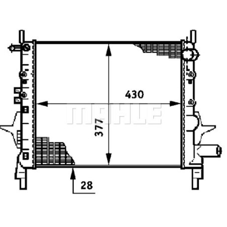 Radiateur, refroidissement du moteur BEHR