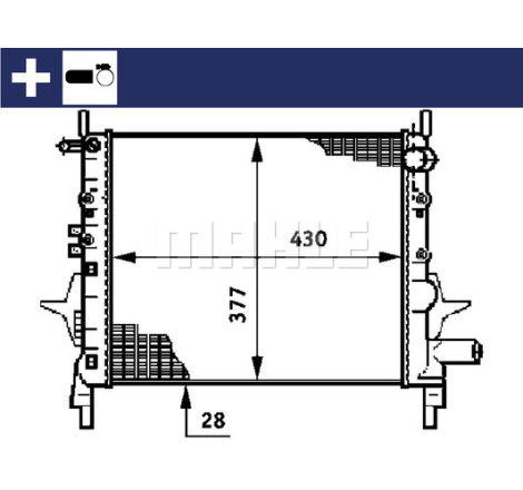 Radiateur, refroidissement du moteur BEHR