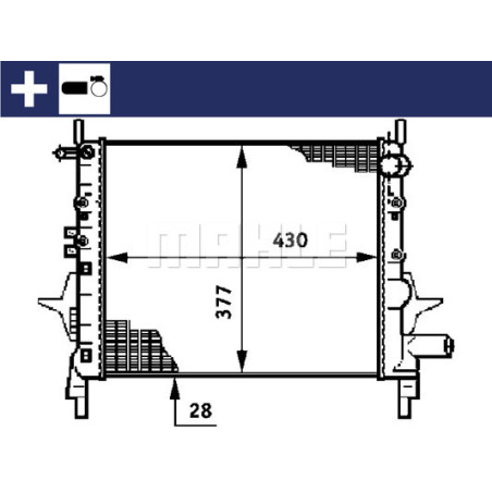 Radiateur, refroidissement du moteur BEHR