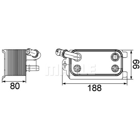 Radiateur d'huile de boîte automatique BEHR *** PREMIUM LINE ***