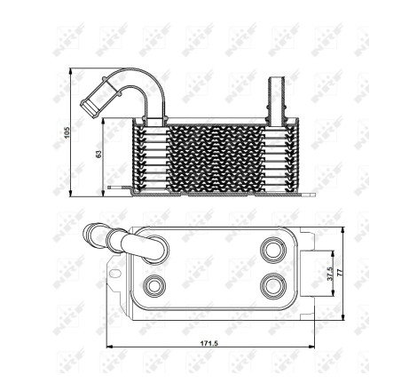 Radiateur d'huile de boîte automatique