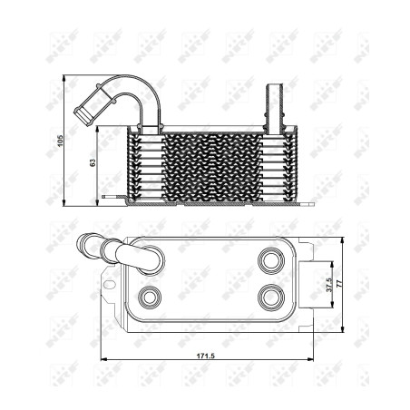 Radiateur d'huile de boîte automatique