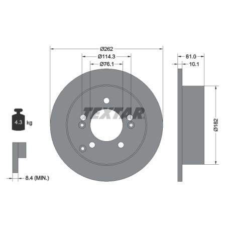 Disque de frein PRO