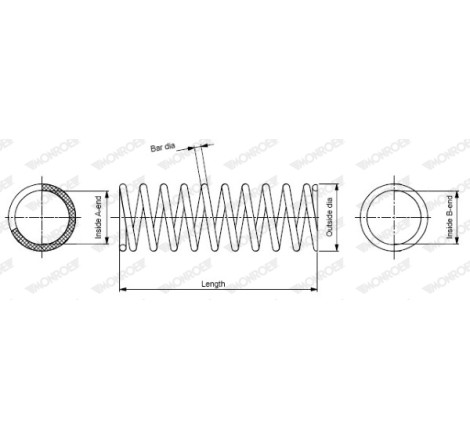 Ressort de suspension MONROE OESpectrum SPRINGS