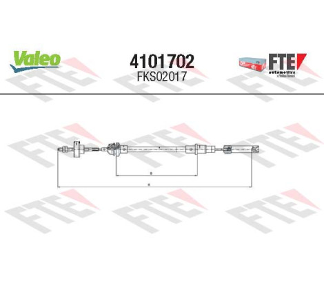 Tirette à câble, commande d'embrayage FTE CLUTCH ACTUATION